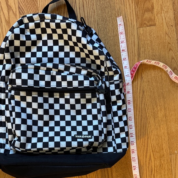Yak Pak Black & White Checkerboard Backpack - Picture 4 of 9